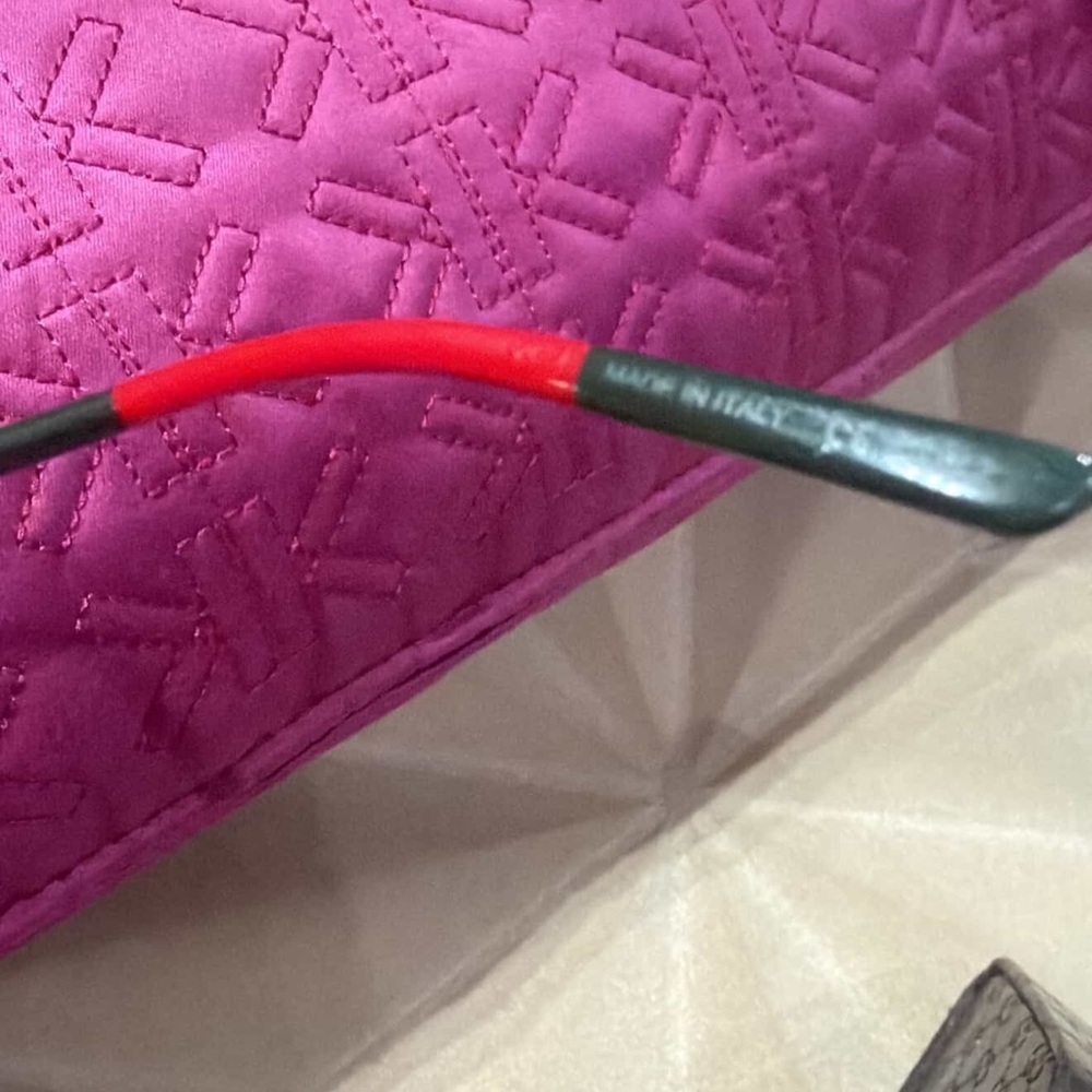 Gucci Black oversized Designer Sunglasses red and green handles NWT - Picture 8 of 8